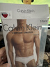Calvin Klein内衣【520礼物】男士三条装提花ck舒适棉质微弹贴身三角内裤男 I03-月光白/枫叶红/海涛蓝 3条 L 实拍图