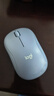 罗技（Logitech）M221 轻音鼠标 无线鼠标 办公鼠标 对称鼠标 带无线微型接收器 雾霭蓝 实拍图