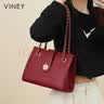 viney牛皮包包女包结婚包轻奢单肩斜挎链条包生日七夕情人节礼物送女友 实拍图