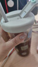 GLASSLOCK玻璃杯进口带盖大容量男女夏季高颜值冷萃杯吸管刻度杯绿色450ml  实拍图