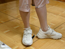 斐乐女鞋老爹鞋火星鞋潮流复古轻便厚底运动鞋女 微白/雨雾灰-WA 38 实拍图