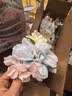 SNQP绢花发夹古风汉服仿真花甜美花朵边夹头饰后压马面裙古装发饰配饰 折花边发夹【蓝】 实拍图