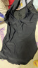 李宁（LI-NING）泳衣女士连体平角专业运动聚拢遮肚显瘦温泉度假泳衣1251黑L 实拍图