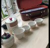 户外旅行茶具套装家用礼物送礼便携式收纳包陶瓷快客杯泡茶壶茶杯 雅白一壶三杯+茶叶罐带包 实拍图