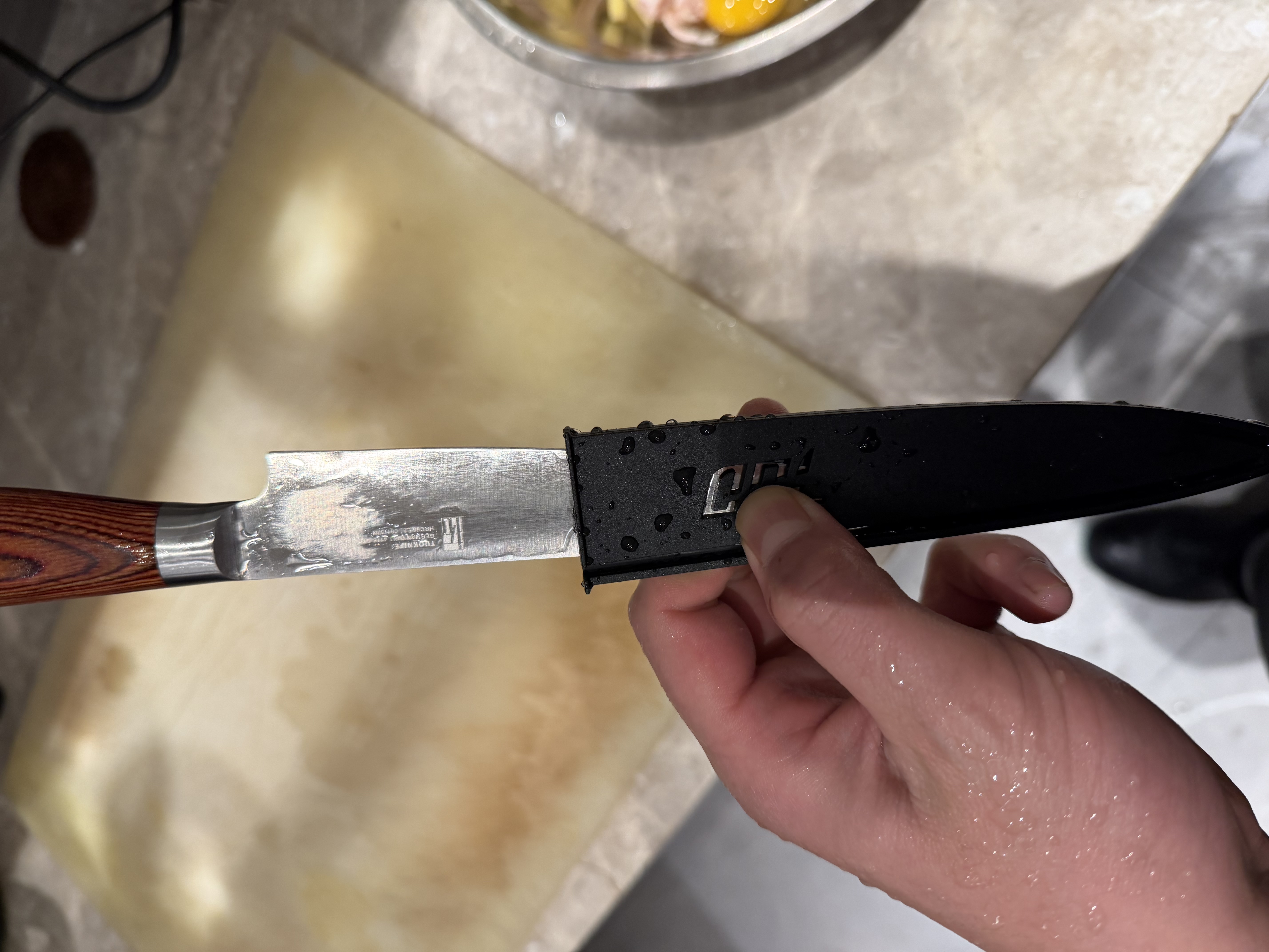 拓墨鱼万用刀德国不锈钢家用多功能刀水果削皮刀切片切肉刀厨房小刀 墨鱼5.5寸万用刀 实拍图