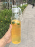 乐扣乐扣运动水杯青少年tritan透明水瓶学生上学专用便携外出夏季塑料杯子 实拍图