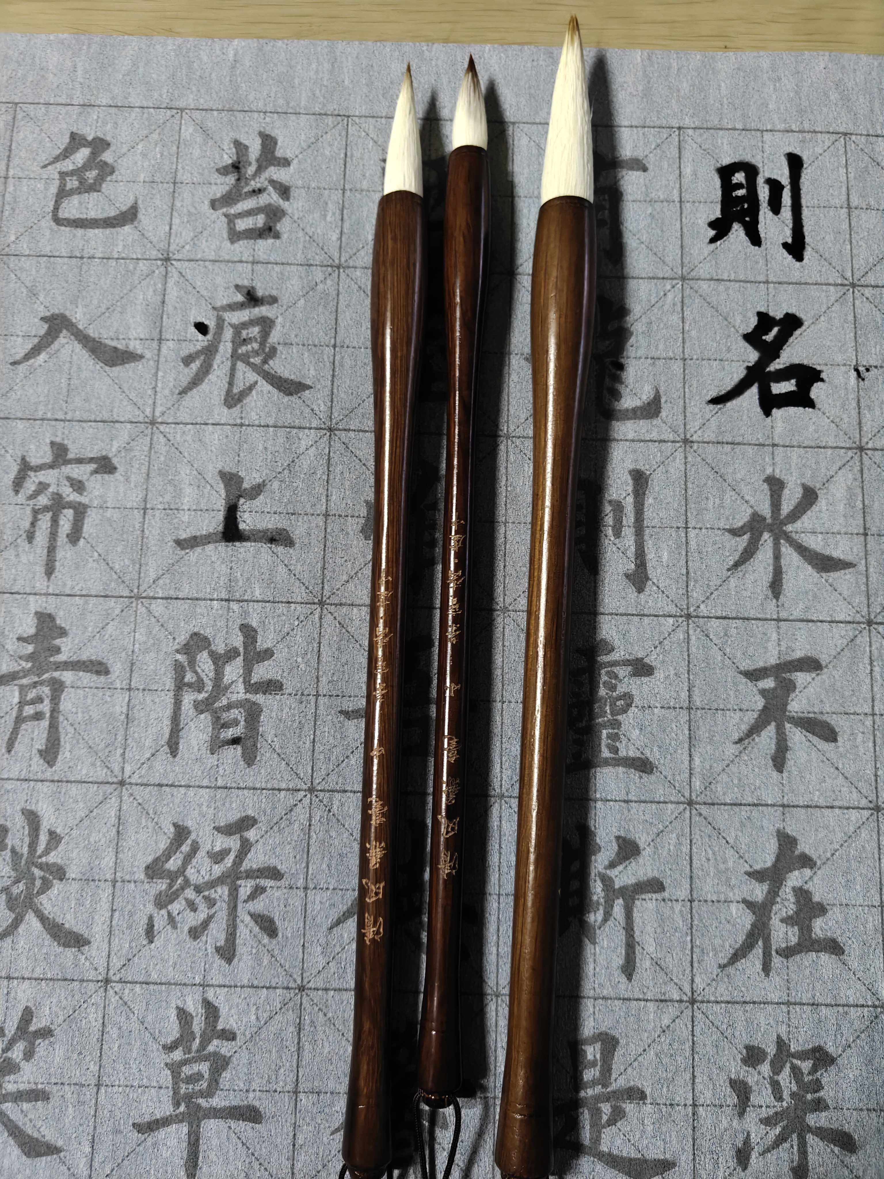 周虎臣毛笔兼毫毛笔 金龙 初学者练习毛笔书法学生颜体楷书行书文房四宝字帖临摹成人学生入门小号 实拍图