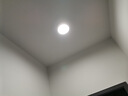 雷士（NVC）LED筒灯家用客厅卧室吊顶过道免开孔明装天花灯PC白色15瓦暖白光 实拍图