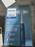 飞利浦（PHILIPS）声波电动牙刷钻石3系 5倍洁齿5种模式520情人节礼物送男生女友HX5181/02蓝 实拍图