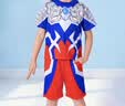 ULTRAMAN万圣节正版赛罗奥特曼衣服夏速干男童短袖T恤套装童装男孩120cm 实拍图