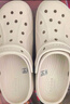 卡骆驰（CROCS）白鹿同款经典云朵洞洞鞋时尚百搭女鞋花园鞋沙滩鞋|206750 骨白色-2Y2(含智必星) 40 (260mm) 尺码偏小，建议选大一码 实拍图