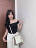 Colin Kolly 科林科莉奢侈包包女包生日礼物送女友老婆2026新款情人节斜挎手提真皮包 （代写贺卡）2301米白-京东空运 520情人节精美礼盒装 实拍图