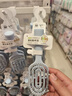 名创优品（MINISO）梳子升级款迷你便携立式骨梳美发梳造型梳礼物 带清洁刷 紫色 实拍图