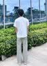 JEEP SPIRIT吉普冰丝休闲裤男士2026夏季新款速干长裤男直筒运动裤 浅灰 M 实拍图