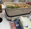 美的（Midea）[升级款]电火锅鸳鸯锅烤肉锅火锅0氟涂层超薄速沸电火锅多功能锅料理锅分体6.5L多用途锅DLS3322R2 实拍图