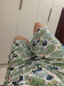 AB内衣女士夏季纯棉印花阿罗裤薄款高腰宽松大码夏季睡裤短裤H826 石榴花 2XL (170/100) 实拍图