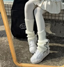 adidas NIZZA PLATFORM厚底增高运动帆布鞋女阿迪达斯三叶草 白   38.5 实拍图