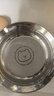 onlycook316不锈钢儿童餐盘菜盘碟子 宝宝辅食碗盘餐具 吃饭菜盘14cm 小兔 实拍图