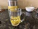 乐美雅玻璃杯咖啡杯泡茶杯子耐高温牛奶杯微波炉可用把杯320ml*2 实拍图