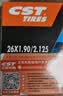 正新自行车内胎 26X1.90/2.125 美嘴33MM 山地越野车户外骑行 实拍图