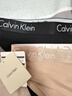 Calvin Klein内衣女士三条提花腰边ck棉质微弹性感三角内裤女 SQ3-自然肤/太空黑/太空黑 3条 S 尺码偏大，建议拍小一码 实拍图