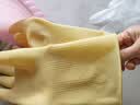 牛牌 乳胶手套5双 加厚防水防油污橡胶皮刷碗洗衣服保洁清洗家务干活劳保 小号 实拍图