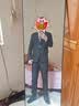 法蒙泽西服套装男士三件套商务职业正装小西装男结婚新郎上班修身外套男 黑色(西服+西裤+衬衫+大礼包) 6XL 【185-200斤】 实拍图