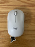 罗技（Logitech）M221 轻音鼠标 无线鼠标 办公鼠标 对称鼠标 带无线微型接收器 米白色 实拍图