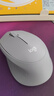 罗技（Logitech）M330 轻音鼠标 无线鼠标 办公鼠标 右手鼠标 带无线微型接收器 灰色 实拍图