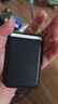 Smorss 适用苹果MagSafe磁吸卡包通用iPhone17-12系列手机背贴卡套公交地铁门禁购物卡袋手机壳卡包黑色 实拍图