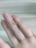 BJYLS999足银玫瑰花耳钉女养耳洞耳线耳环不易过敏免摘纯银耳饰送女友 999足银玫瑰花金色 一对（耳钉款） 实拍图