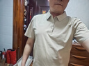 KOLON SPORT/可隆SECO POLO衫  男士户外抗菌防晒UPF50+吸湿速干T恤 LHPT6MTT23-BE 米黄 L 175/96A 实拍图