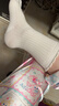 全棉时代月子袜孕妇打底纯棉软弹保暖不勒脚专用抗菌宽口袜3双装 白+白+白 实拍图