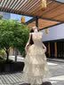 春乏在逃公主长裙子女2026夏季新款度假风收腰显瘦蛋糕大摆连衣裙 吊带连衣裙 S 实拍图