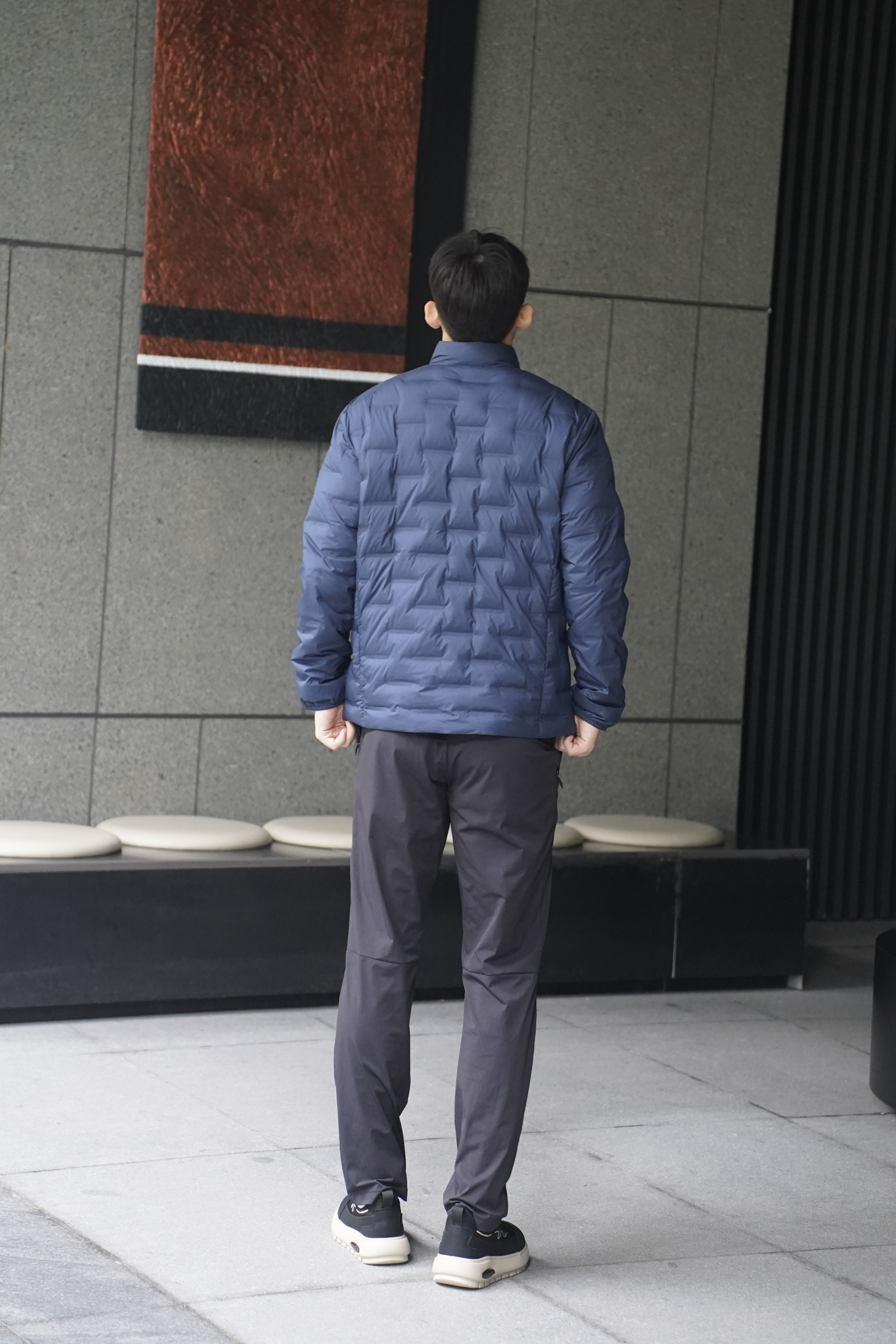 波司登26秋90立领户外羽绒防风保暖短款男轻暖鹅绒外套B260135033 实拍图