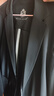罗蒙（ROMON）男士防晒西服26年夏季商务免烫高档单西凉感外套上衣黑色XL 实拍图