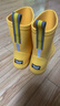 CREATURE HABITS儿童雨鞋防水防滑中筒男童小孩幼儿轻便舒适中筒雨鞋女童雨靴 黄色 34 ，33-34，(内长22cm) 实拍图