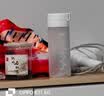 【全网爆品】双盖杯水瓶耐高温水杯ins风简约高颜值大容量 双盖杯600ml磨砂（热销款） 一个 实拍图