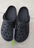 卡骆驰（CROCS）贝雅洞洞鞋男鞋女鞋轻便耐磨一脚蹬拖鞋休闲鞋百搭花园鞋|10126 黑色-001 45 (290mm) 实拍图