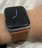 MSSM适用苹果手表表带apple watch小牛皮iwatchS11/ultra3/S10/9/8/SE3针扣真皮表带 咖色49/46/45/44 实拍图