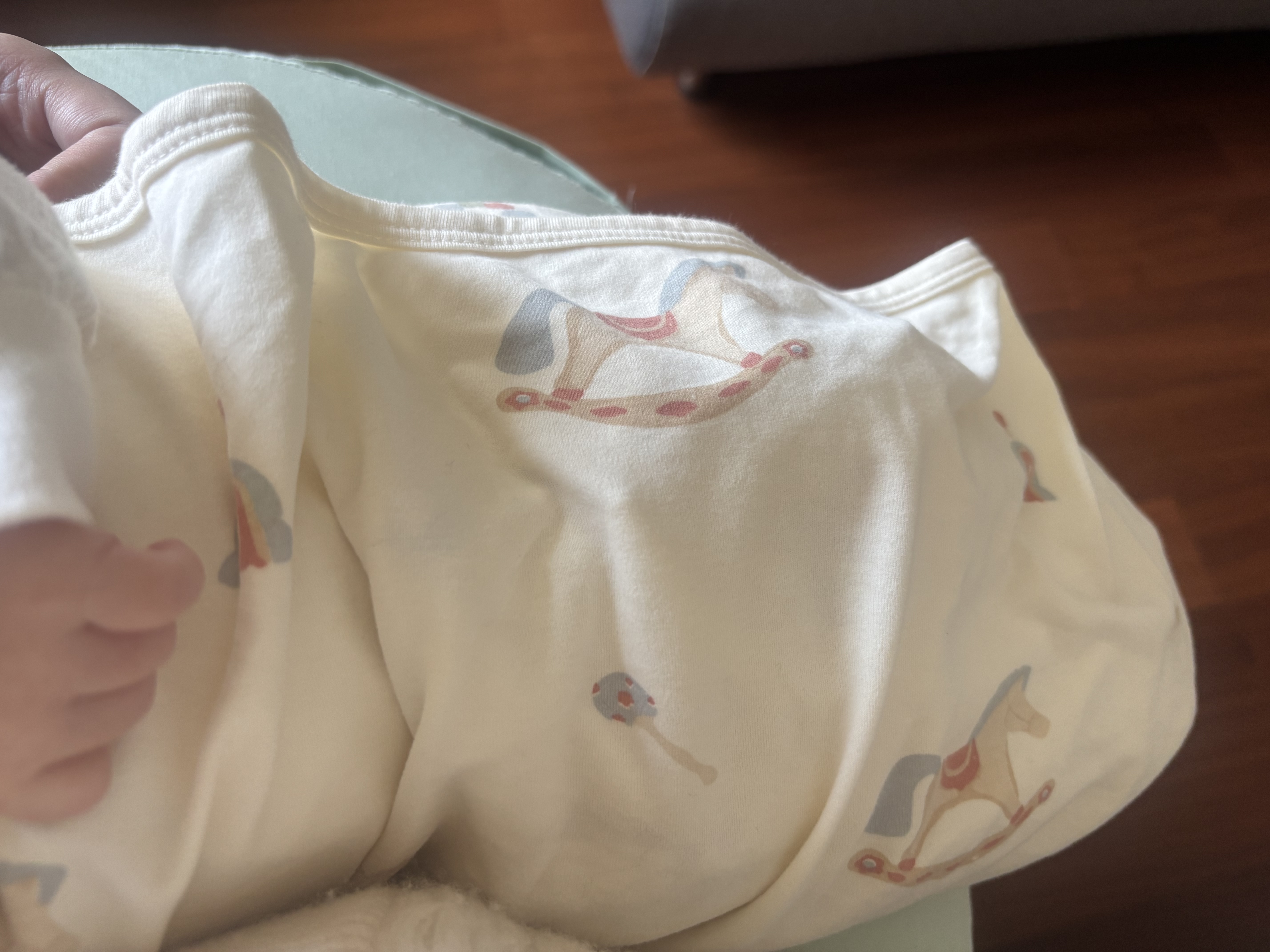 童泰包单新生婴儿包巾纯棉包被抱巾宝宝抱毯防惊跳裹巾蓝色85*85cm 实拍图