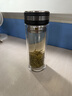苏泊尔（SUPOR）双层玻璃杯商务办公泡茶杯男女士茶水分离杯户外车载水杯子 实拍图