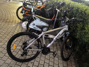 京东京造 XC350山地自行车铝合金禧玛诺21速油压碟刹成年人学生17寸时空银 实拍图