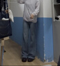 UR秋季新款女装复古丹宁水洗猫须喇叭牛仔长裤UYB850006 雾霾蓝 27 实拍图