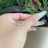 芯奢S999足银星月耳钉女士小众设计拧扣儿童养耳洞免摘耳骨钉耳饰纯银 S999足银星月单只 实拍图