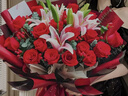 来一客母亲节鲜花速递玫瑰百合鲜花送妈妈女友老婆生日礼物全国同城配送 19朵红玫瑰粉百合花束 实拍图