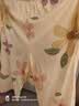 宜而爽【100%纯棉】女士睡衣女夏季V领短袖家居服套装送妈妈礼物 实拍图