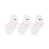 耐克速干训练短袜(3双)夏季支撑柔软舒适NIKE EVERYDAY SX7677 100白/(黑) L 实拍图