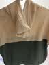 皮尔卡丹（pierre cardin）连帽设计感短袖t恤女夏装2026新款宽松大码撞色小个子短款上衣服 绿色 L (适合111-130斤) 实拍图