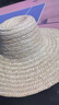 漫德莱草帽防晒遮阳帽夏季农民工地用劳保大沿包边草编帽50cm  3个装 实拍图
